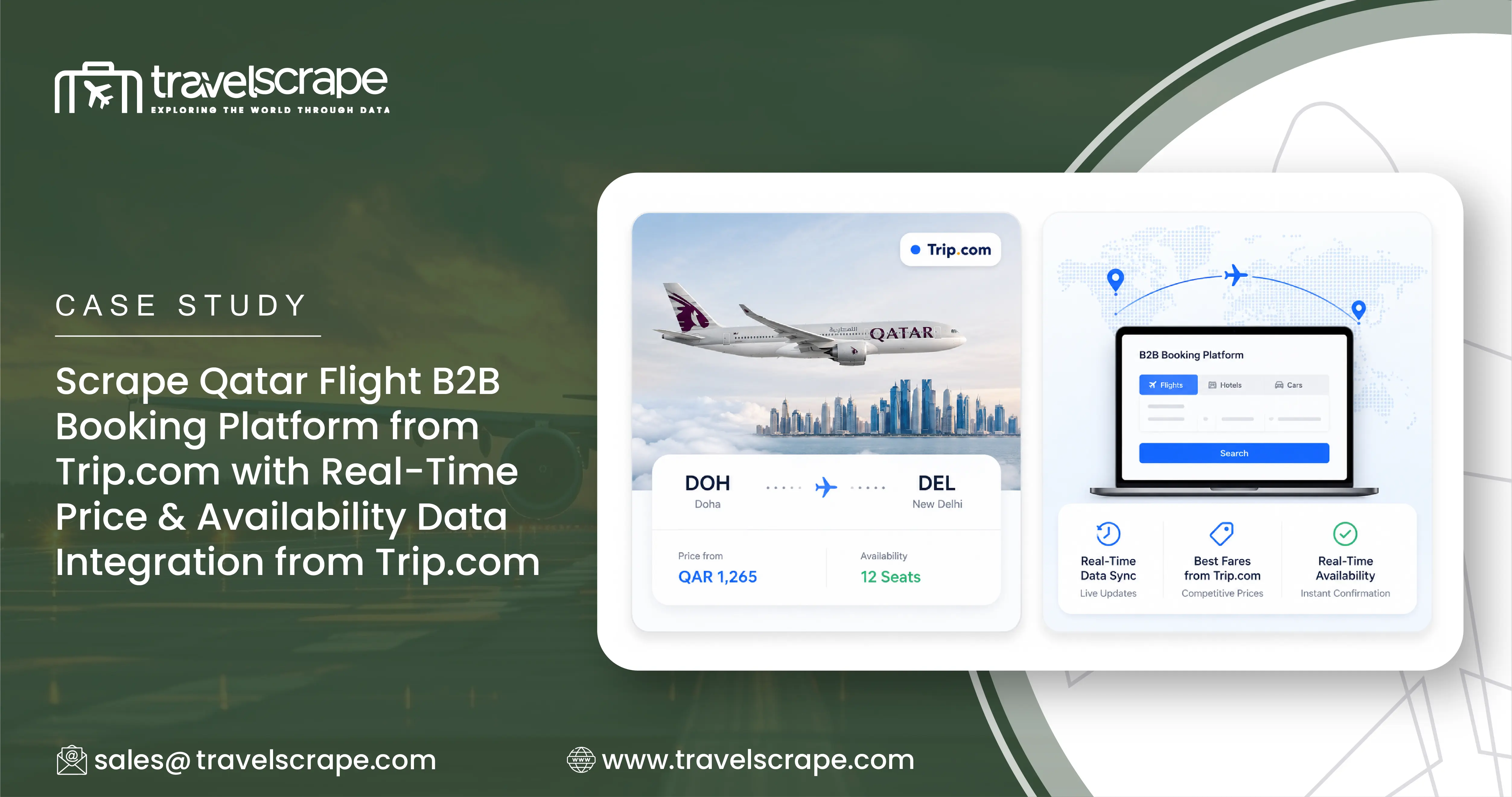 Scrape Qatar Flight B2B Booking Platform from Trip.com